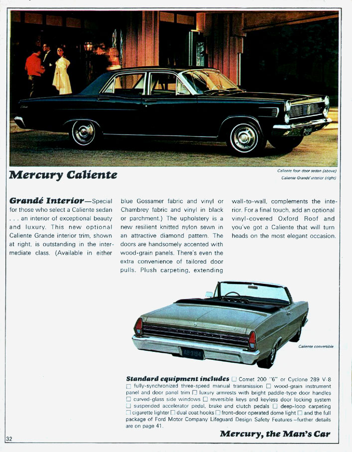 1967 Mercury Brochure Page 15